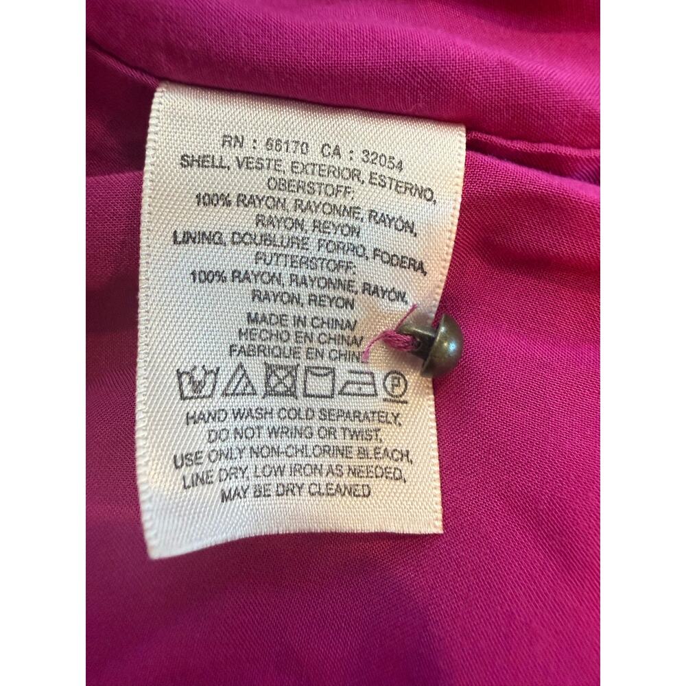 NWT Maeve Anthropologie Wrap Dress Sz 2 Raspberry - Picture 6 of 8